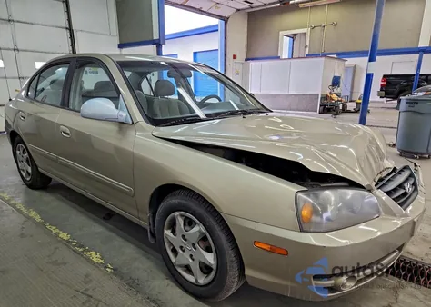 2005 Hyundai Elantra Gls из США, поврежденный, VIN KMHDN46D95U196231